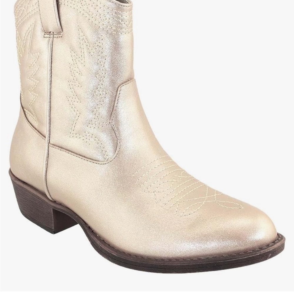 Coconuts by Matisse Champagne Gold Western Ankle Boots
